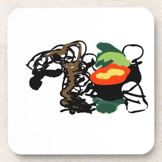 Llama joy bier onderzetter (Voorkant)