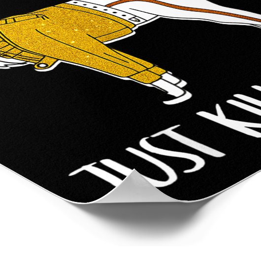 Llama Just Killed A Man Funny Llama  Poster (Hoek)