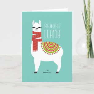 Llama Kerst Vakantie Kaart