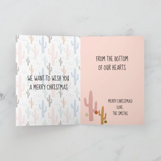 Llama-kerstfeest Feestdagen Kaart (Binnen)