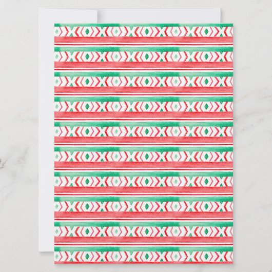 Llama Kerstfeest Kaart (Achterkant)