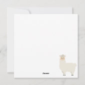 Llama Kerstkaart (Achterkant)