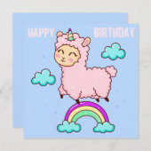 Llama Kerstkaart (Voorkant / Achterkant)