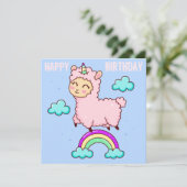 Llama Kerstkaart (Staand voorkant)