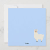 Llama Kerstkaart (Achterkant)
