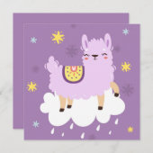 Llama Kerstkaart (Voorkant / Achterkant)