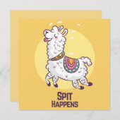 Llama Kerstkaart (Voorkant / Achterkant)