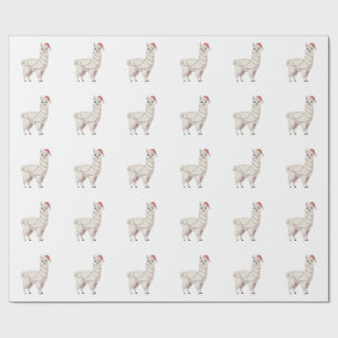 Llama Kerstlichten Robuuste Dierenliefhebber Alpac Cadeaupapier