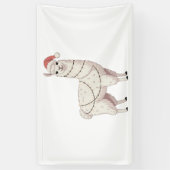 Llama Kerstlichtjes Robuuste Dierenliefhebber Alpa Spandoek (Verticaal)