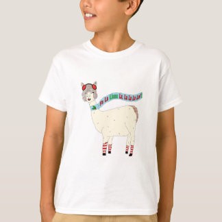 Llama Kerstmis Fa la llama la T-shirt