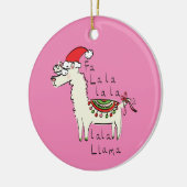Llama Kerstmis Kinder Cute Funny Keramisch Ornament (Links)