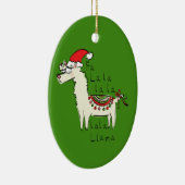 Llama Kerstmis Kinder Cute Funny Keramisch Ornament (Rechts)