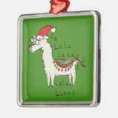 Llama Kerstmis Kinder Cute Funny Metalen Ornament (Links)