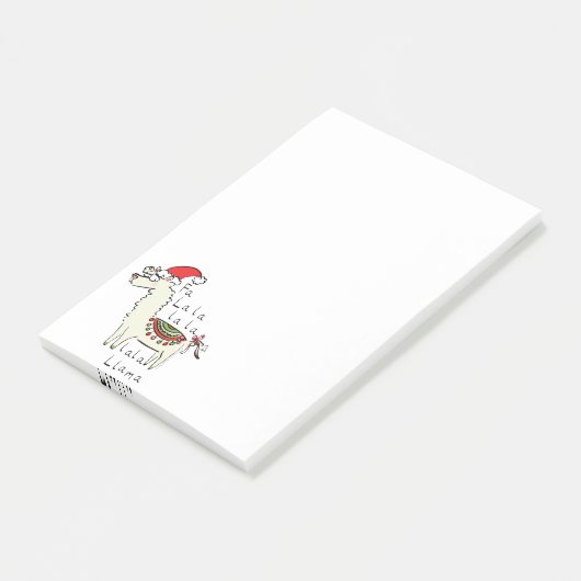 Llama Kerstmis Kinderen Schattig Grappig Post-it® Notes (Schuin)