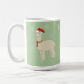 Llama Kerstsneeuwvlokken Koffiemok (Links)