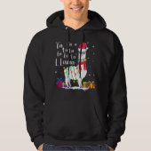 Llama-kerstSweater Fa-La Lama Funny X-Mas Hoodie (Voorkant)