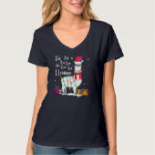 Llama-kerstSweater Fa-La Lama Funny X-Mas T-shirt (Voorkant)