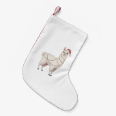 Llama Kerstverlichting Stevige Dieren Liefhebber A Kleine Kerstsok (Voorkant (Hangend))