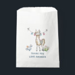 Llama Kids Birthday Party Bedankzakje<br><div class="desc">Cute Llama Birthday Party-cadeautassen die op je gebeurtenissenspecificaties kunnen worden afgestemd.</div>