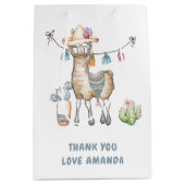 Llama Kids Birthday Party Medium Cadeauzakje (Voorkant)