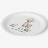 Llama Kids Birthday Party Papieren Bordje (Gekanteld)