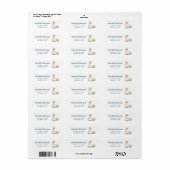 Llama Kids Verjaardagsfeestje Etiket (Full Sheet)