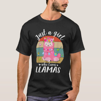 Llama Kinder meisjes peuter gewoon een meisje dat T-shirt