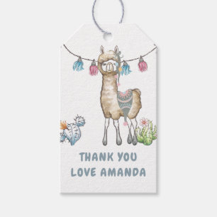 Llama Kinderverjaardagsfeestje Cadeaulabel