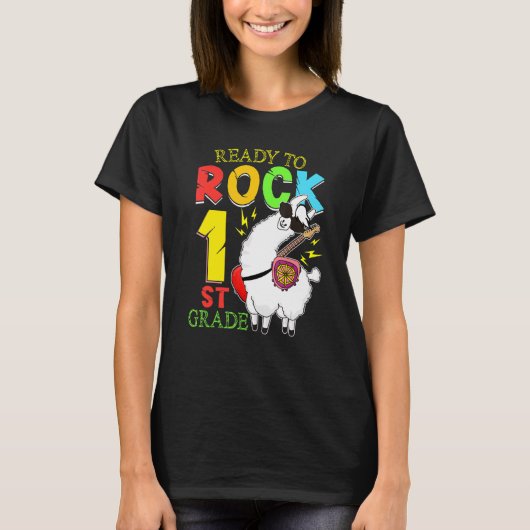 Llama klaar om de eerste graad van eerste graad te t-shirt (Voorkant)