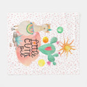 Llama kleine inktpastei schattige waterverf fleece deken (Voorkant (Horizontaal))