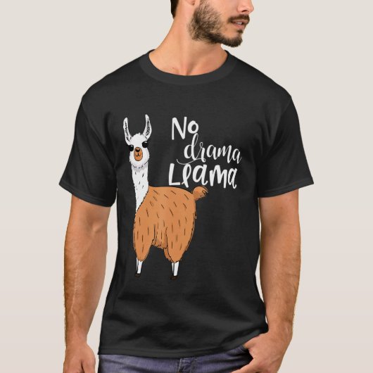 Llama kostuum Llama pyjama geen drama Llama T-shirt (Voorkant)