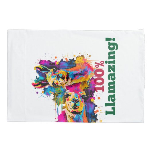 Llama Kussensloop (Achterkant-Links)