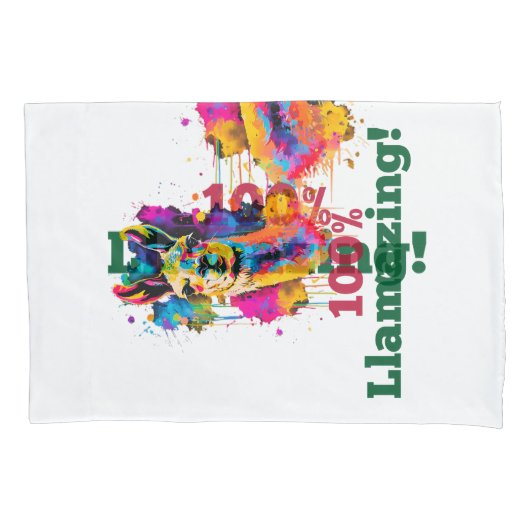 Llama Kussensloop (Voorkant-Links)