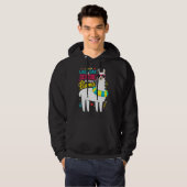 Llama Laatste dag van school jongens meisjes leraa Hoodie (Voorkant volledig)