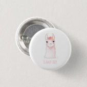 Llama Lady Button (Voorkant /achterkant)