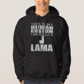 Llama Lama Camel Gezegde Retro Hoodie (Voorkant)