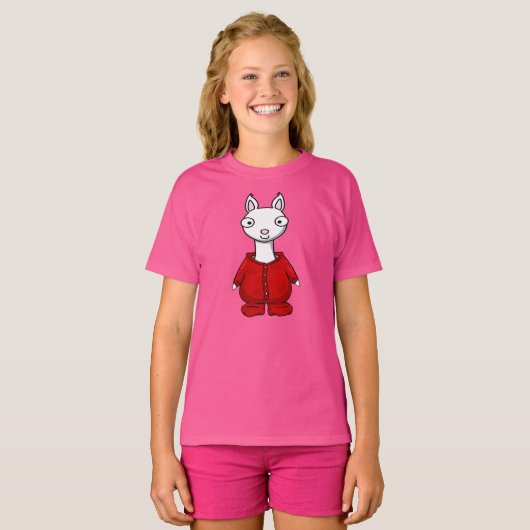 llama lama rode pajama shirt (Voorkant volledig)