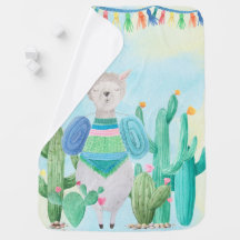 Llama "Laten we op een avontuur gaan" babymandje