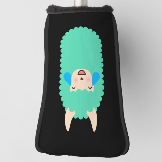 Llama Laughing Emoji Golfheadcover (Draai 90)