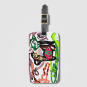 Llama Lazy Bagagelabel (Voorkant (verticaal))