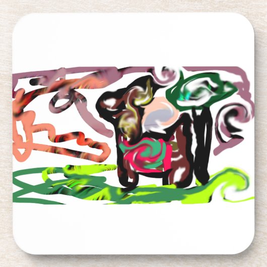 Llama Lazy Bier Onderzetter (Voorkant)