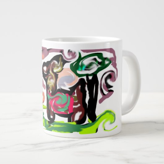 Llama Lazy Grote Koffiekop (Voorkant rechts)