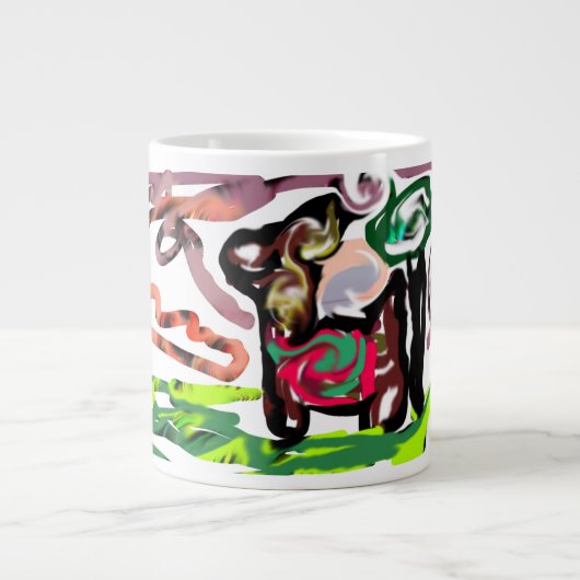 Llama Lazy Grote Koffiekop (Voorkant)