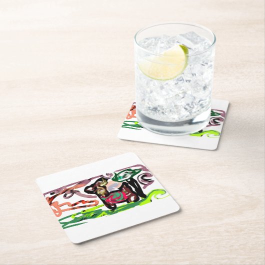 Llama Lazy Kartonnen Onderzetters (Insitu)