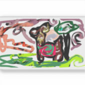 Llama Lazy Sticker (Voorkant)