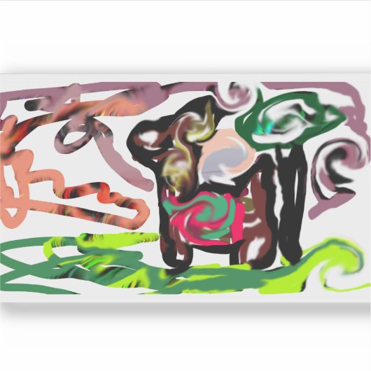 Llama Lazy Sticker (Voorkant)