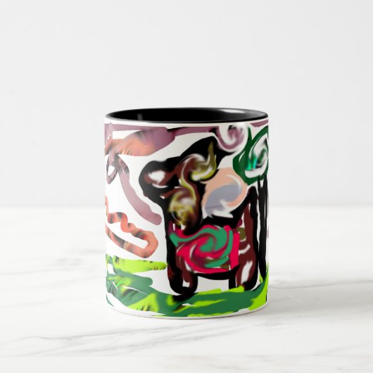 Llama Lazy Tweekleurige Koffiemok (Center)