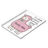 Llama-leerprijsopgave Notitieboek (Linkerzijde)