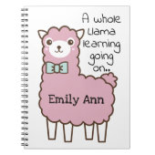 Llama-leerprijsopgave Notitieboek (Voorkant)
