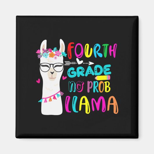 Llama-leraar in de vierde klas magneet (Voorkant)